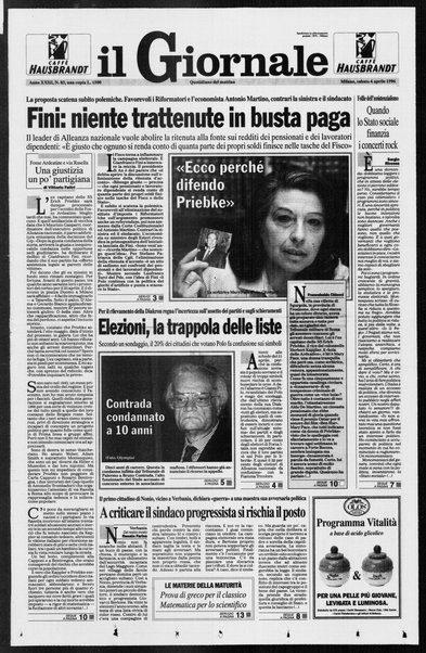 Il giornale : quotidiano del mattino